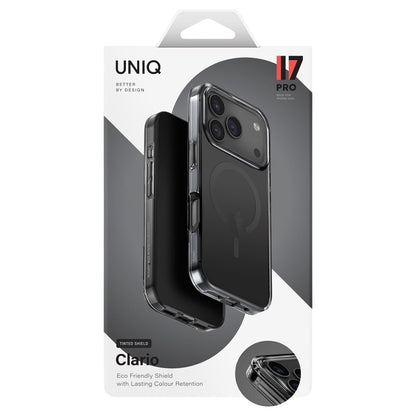 Husa MagSafe pentru Apple iPhone 17 Pro Max, UNIQ, Clario MagClick, Neagra