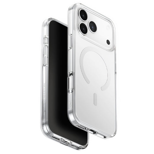 Husa MagSafe pentru Apple iPhone 17 Pro Max, UNIQ, Clario MagClick, Transparenta