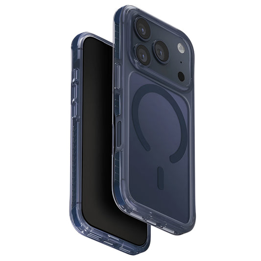 Husa MagSafe pentru Apple iPhone 17 Pro Max, UNIQ, Combat MagClick, Albastra