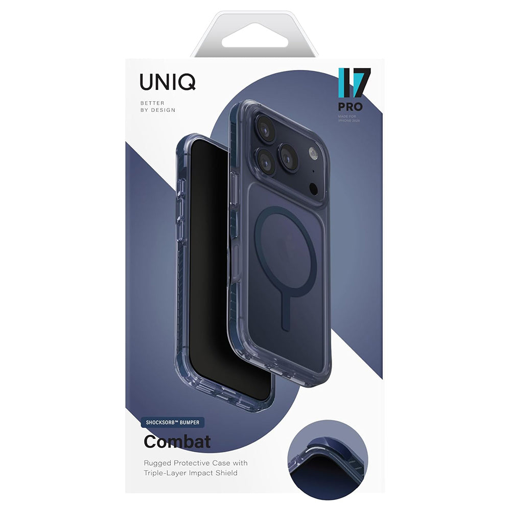 Husa MagSafe pentru Apple iPhone 17 Pro Max, UNIQ, Combat MagClick, Portocalie