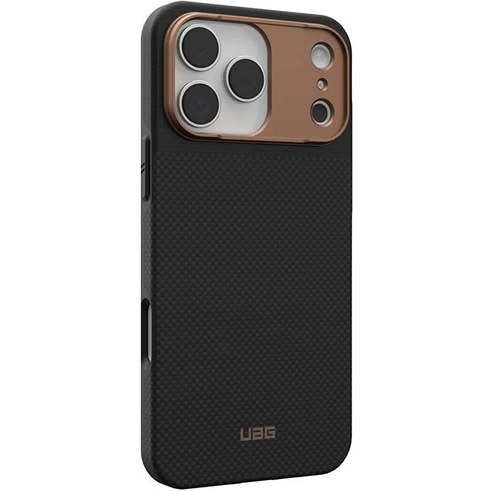 Husa MagSafe pentru Apple iPhone 17 Pro Max, Urban Armor Gear, Fibr Armr, Neagra Bronz