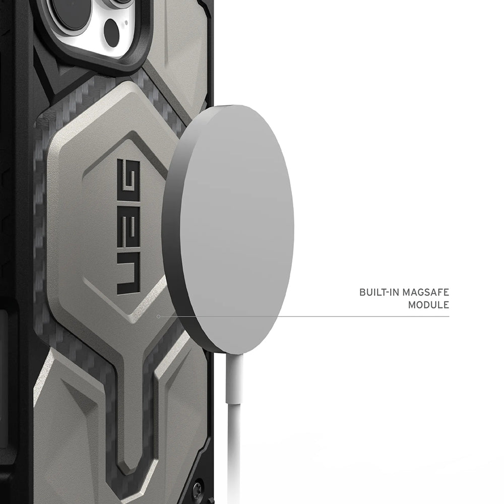 Husa MagSafe pentru Apple iPhone 17 Pro Max, Urban Armor Gear, Monarch Pro Kevlar, Bleumarin