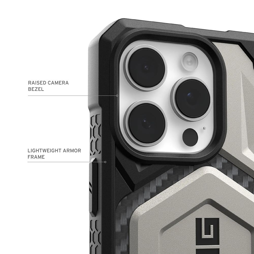 Husa MagSafe pentru Apple iPhone 17 Pro Max, Urban Armor Gear, Monarch Pro Kevlar, Neagra