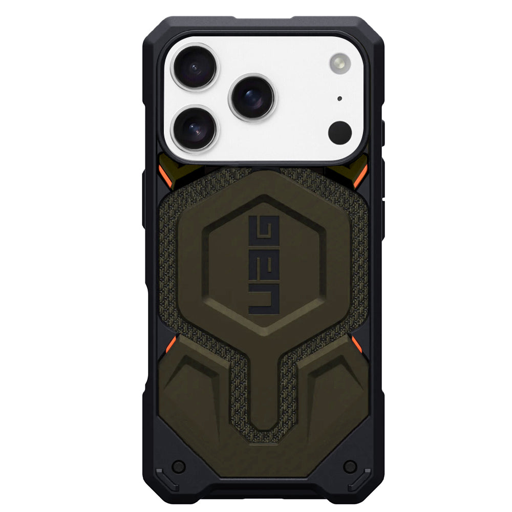 Husa MagSafe pentru Apple iPhone 17 Pro Max, Urban Armor Gear, Monarch Pro Kevlar, Verde