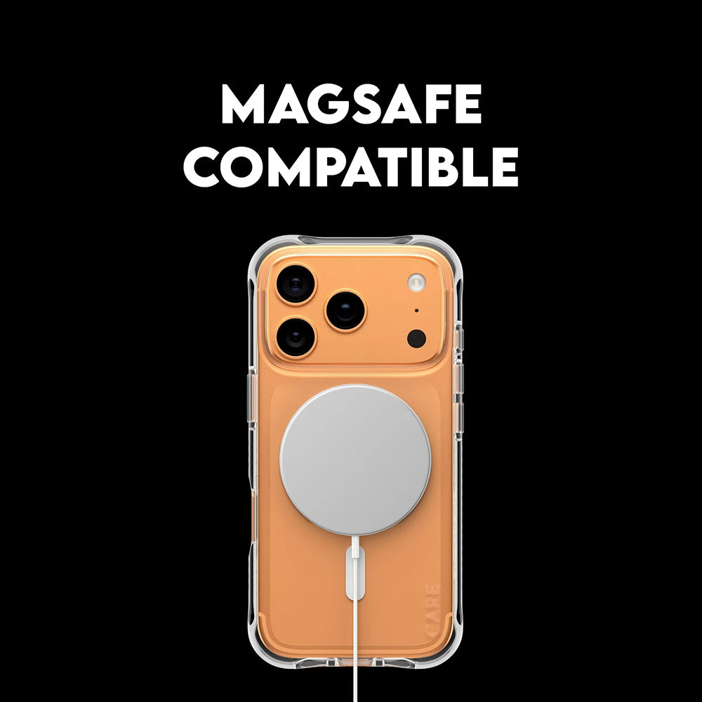 Husa MagSafe pentru Apple iPhone 17 Pro, PanzerGlass, Care Fashionable, Transparenta Alba