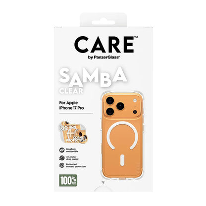 Husa MagSafe pentru Apple iPhone 17 Pro, PanzerGlass, Care Fashionable, Transparenta Alba