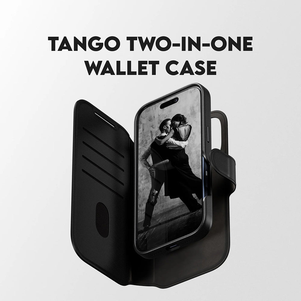 Husa MagSafe pentru Apple iPhone 17 Pro, PanzerGlass, Care Feature Tango Two-in-One, Neagra