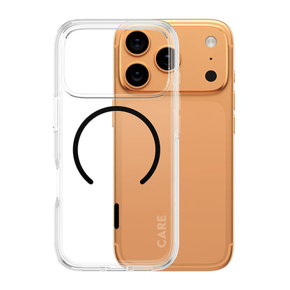 Husa MagSafe pentru Apple iPhone 17 Pro, PanzerGlass, Care Urban Explorer, Transparenta Neagra