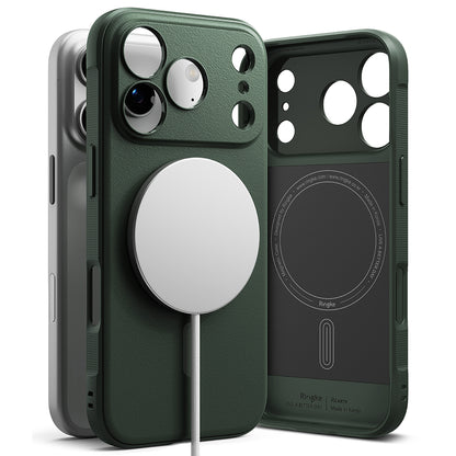 Husa MagSafe pentru Apple iPhone 17 Pro, Ringke, Onyx, Verde Inchis