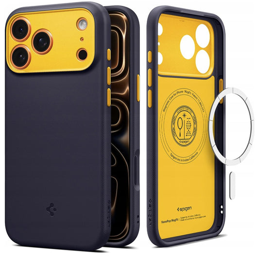 Husa MagSafe pentru Apple iPhone 17 Pro, Spigen, Caseology Nano Pop, Mov