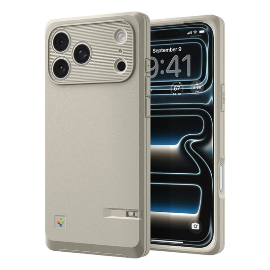 Husa MagSafe pentru Apple iPhone 17 Pro, Spigen, Classic LS, Crem