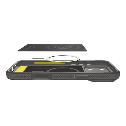 Husa MagSafe pentru Apple iPhone 17 Pro, Spigen, Rugged Armor, Gri