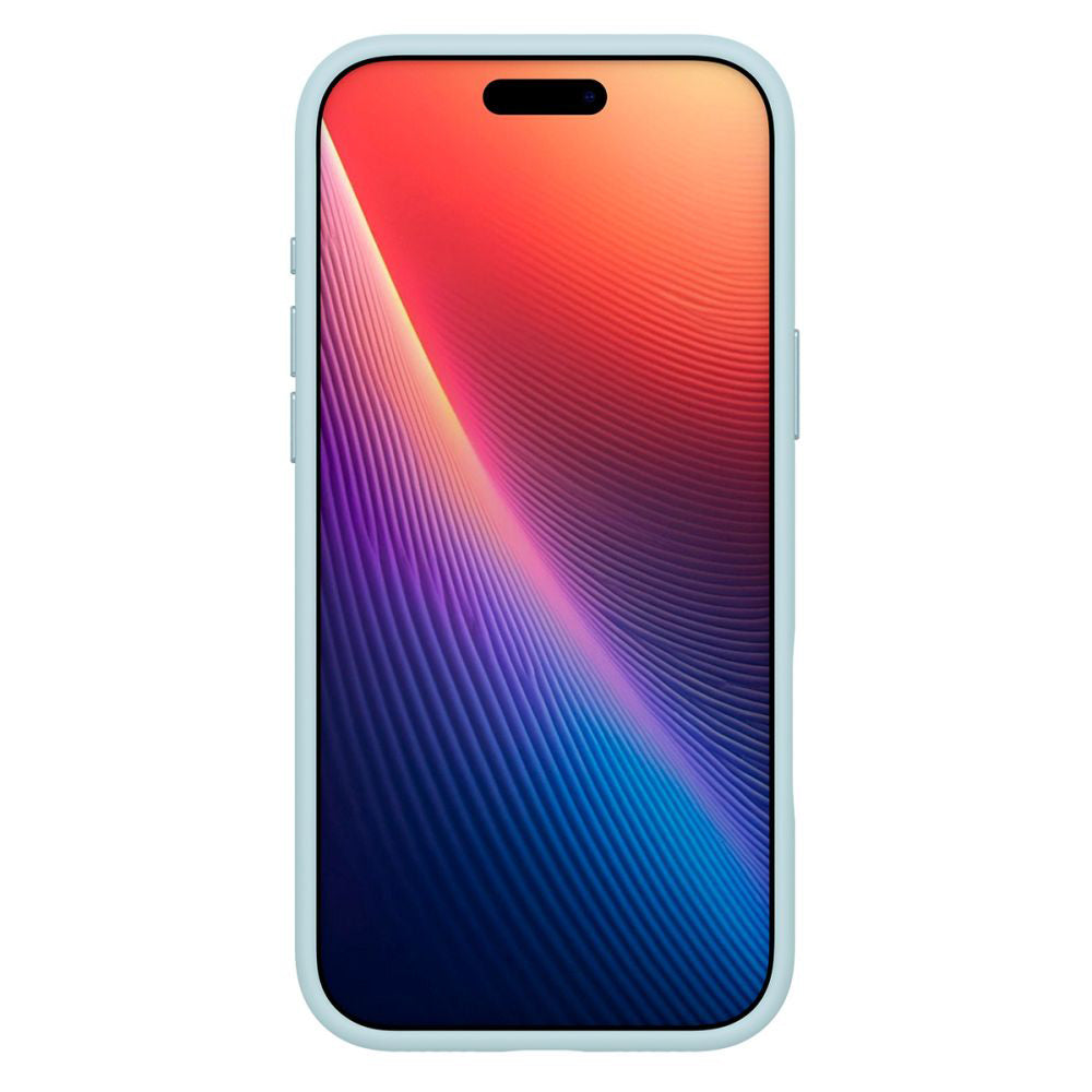 Husa MagSafe pentru Apple iPhone 17 Pro, Spigen, Silicone Fit, Bleu