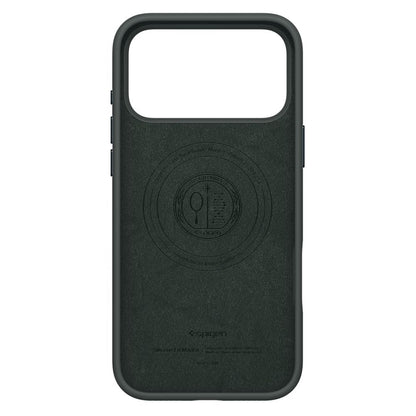 Husa MagSafe pentru Apple iPhone 17 Pro, Spigen, Silicone Fit, Verde