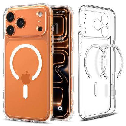 Husa MagSafe pentru Apple iPhone 17 Pro, Spigen, Ultra Hybrid, Alba