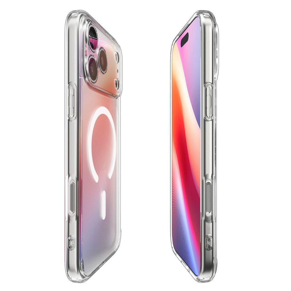 Husa MagSafe pentru Apple iPhone 17 Pro, Spigen, Ultra Hybrid, Alba Satinata