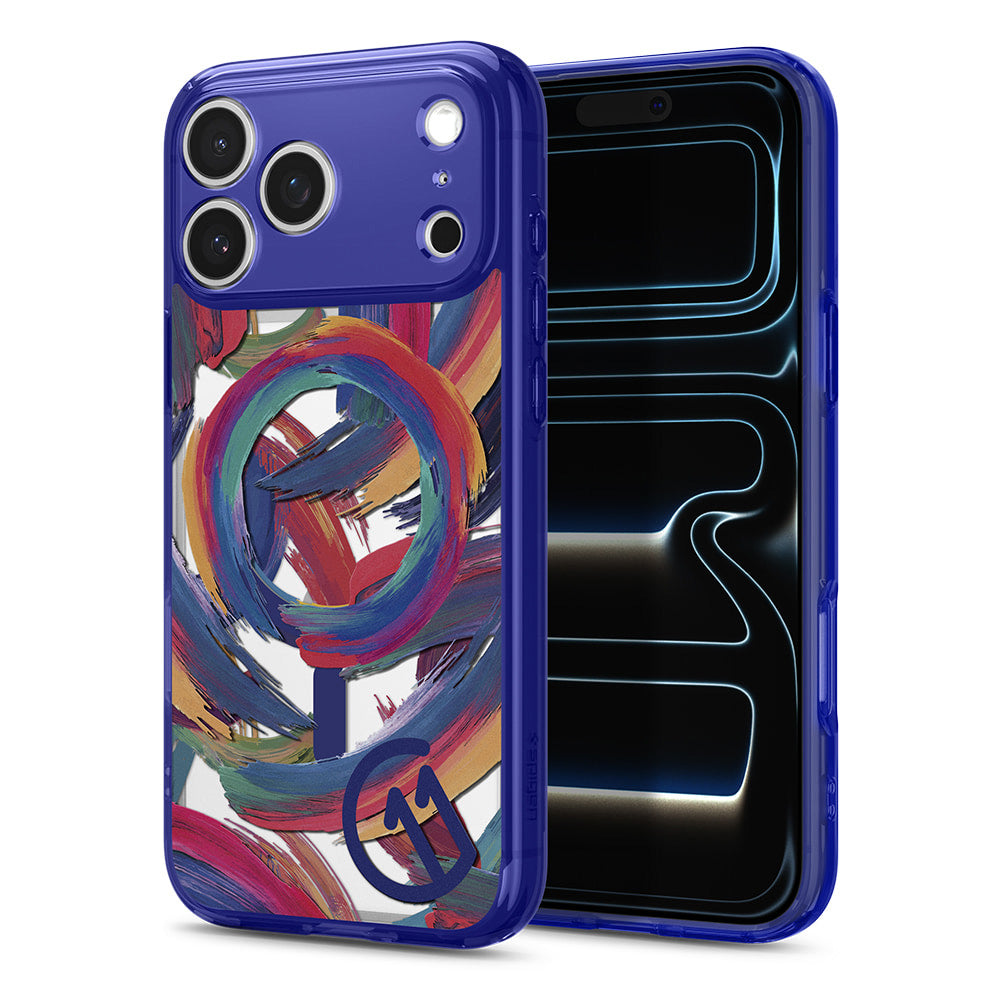 Husa MagSafe pentru Apple iPhone 17 Pro, Spigen, Ultra Hybrid C11, Indigo ACS11392