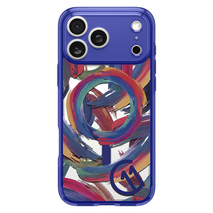 Husa MagSafe pentru Apple iPhone 17 Pro, Spigen, Ultra Hybrid C11, Indigo ACS11392