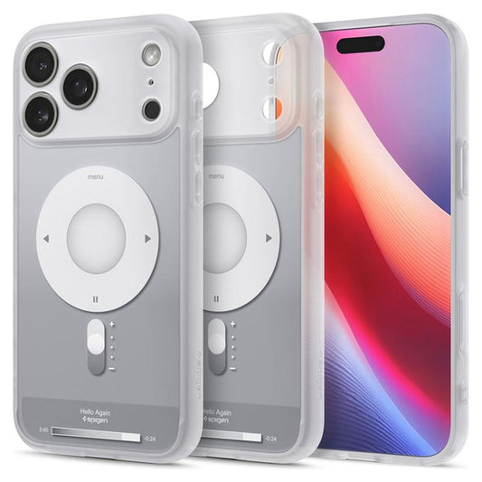 Husa MagSafe pentru Apple iPhone 17 Pro, Spigen, Ultra Hybrid Classic, Argintie