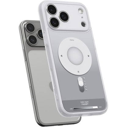 Husa MagSafe pentru Apple iPhone 17 Pro, Spigen, Ultra Hybrid Classic, Argintie