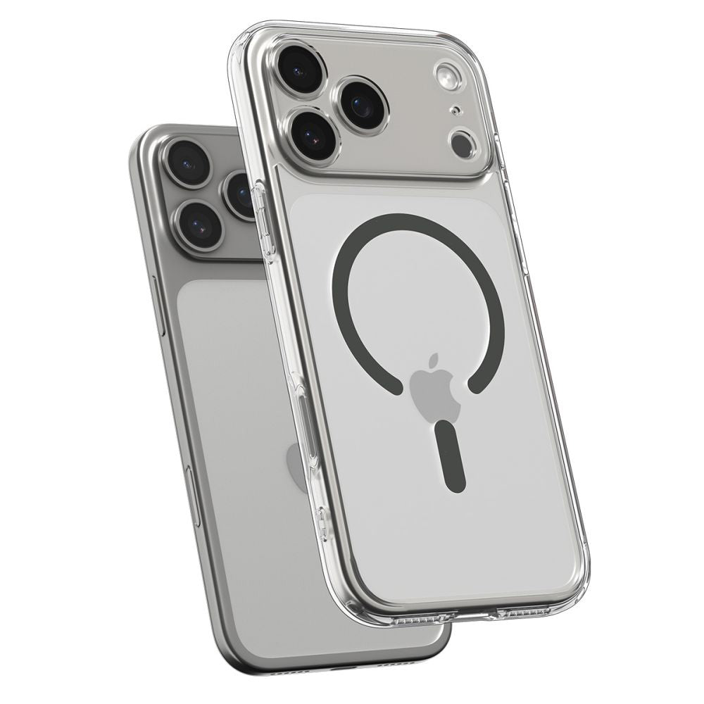Husa MagSafe pentru Apple iPhone 17 Pro, Spigen, Ultra Hybrid, Gri
