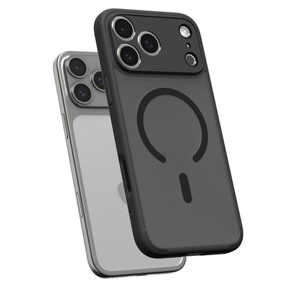 Husa MagSafe pentru Apple iPhone 17 Pro, Spigen, Ultra Hybrid, Neagra Satinata