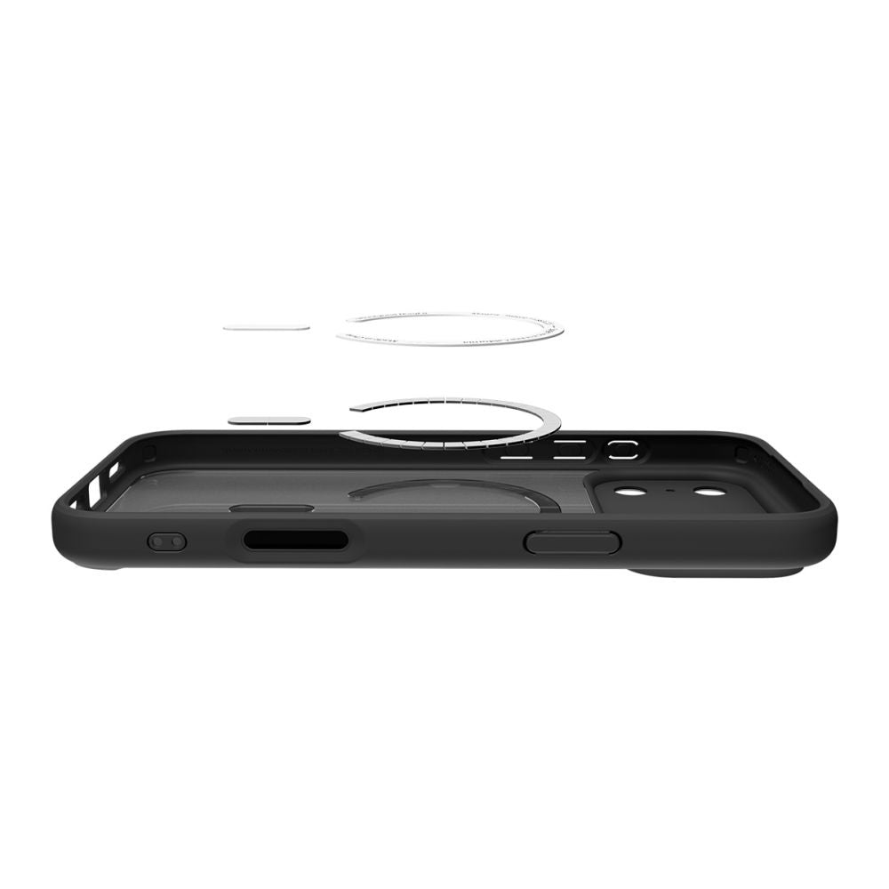 Husa MagSafe pentru Apple iPhone 17 Pro, Spigen, Ultra Hybrid, Neagra Satinata