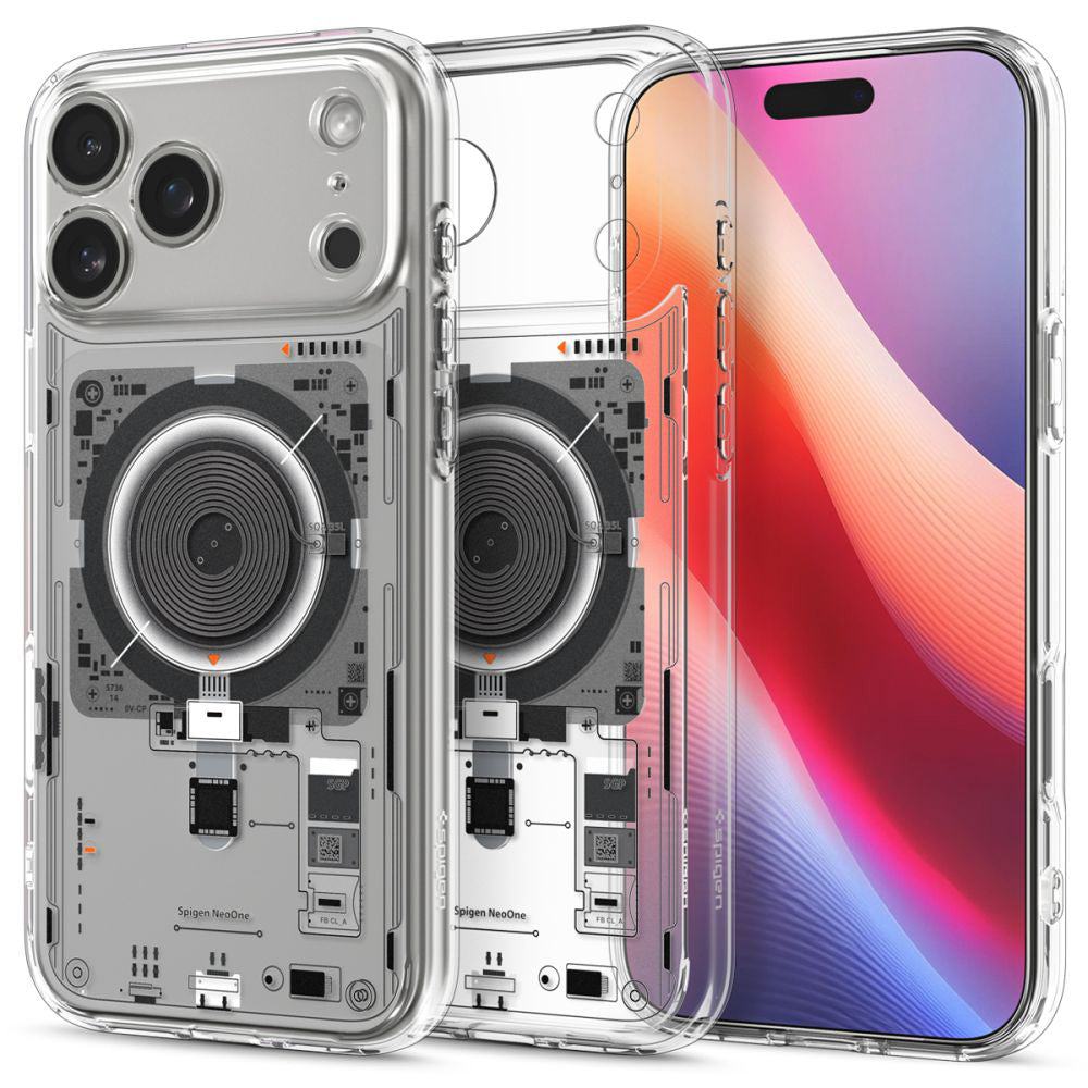 Husa MagSafe pentru Apple iPhone 17 Pro, Spigen, Ultra Hybrid, Transparenta