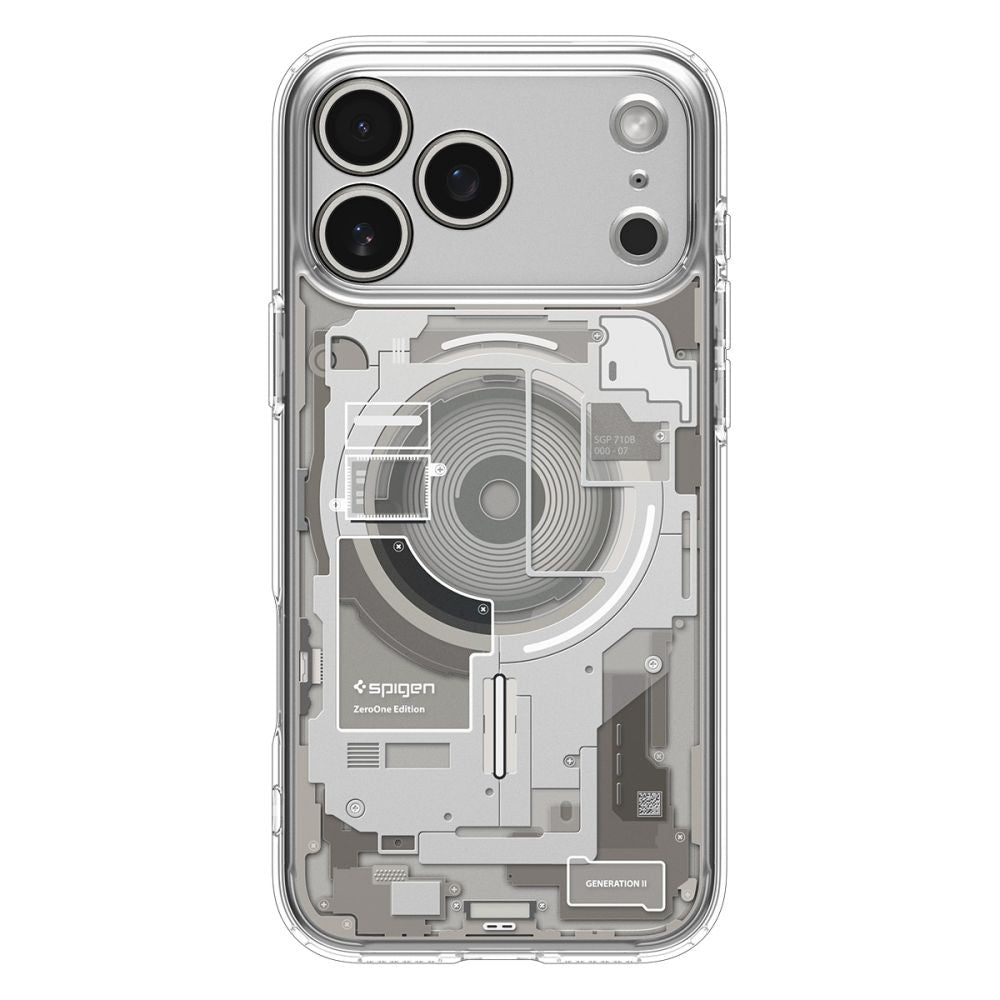 Husa MagSafe pentru Apple iPhone 17 Pro, Spigen, Ultra Hybrid, Transparenta