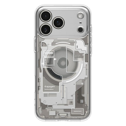 Husa MagSafe pentru Apple iPhone 17 Pro, Spigen, Ultra Hybrid, Transparenta
