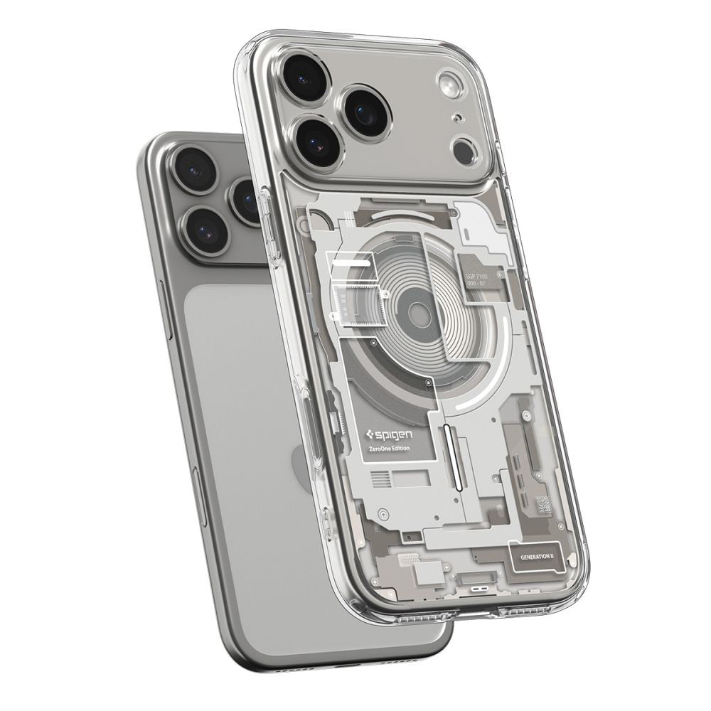 Husa MagSafe pentru Apple iPhone 17 Pro, Spigen, Ultra Hybrid Zero One, Bej
