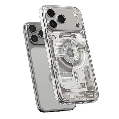 Husa MagSafe pentru Apple iPhone 17 Pro, Spigen, Ultra Hybrid Zero One, Bej