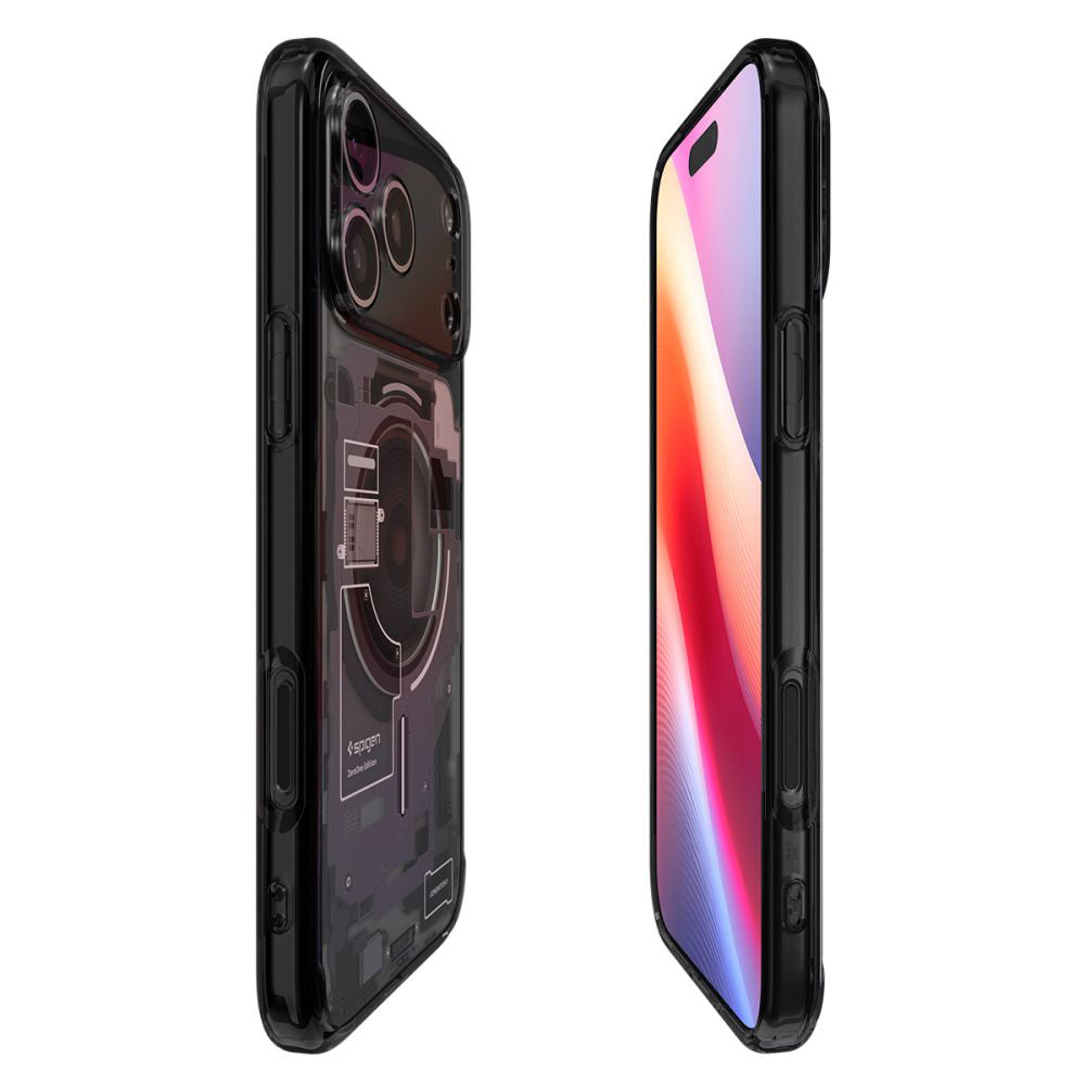 Husa MagSafe pentru Apple iPhone 17 Pro, Spigen, Ultra Hybrid Zero One, Neagra