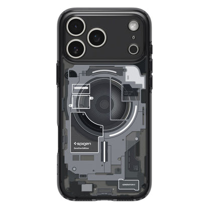 Husa MagSafe pentru Apple iPhone 17 Pro, Spigen, Ultra Hybrid Zero One, Neagra