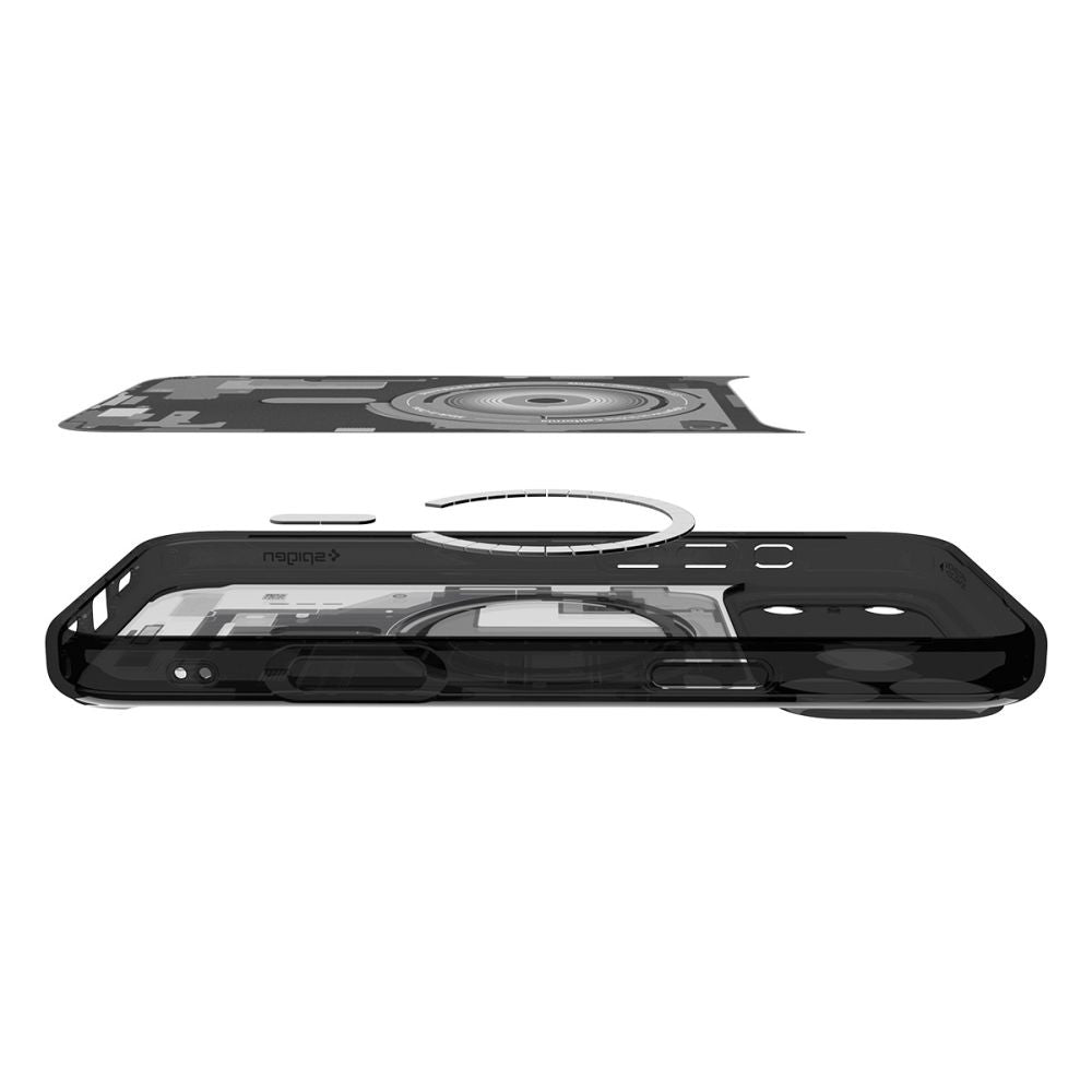 Husa MagSafe pentru Apple iPhone 17 Pro, Spigen, Ultra Hybrid Zero One, Neagra