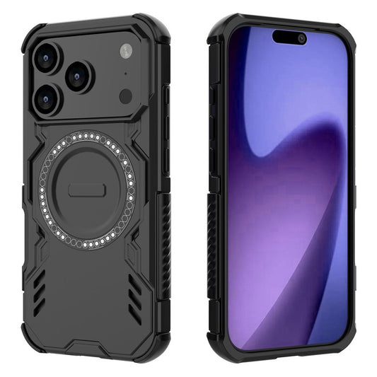 Husa MagSafe pentru Apple iPhone 17 Pro, Techsuit, ArmorMag, Neagra