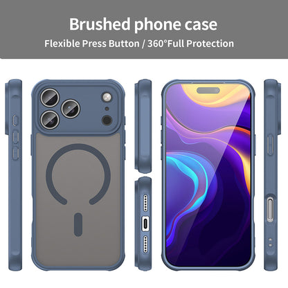 Husa MagSafe pentru Apple iPhone 17 Pro, Techsuit, HaloFrost II, Bleumarin