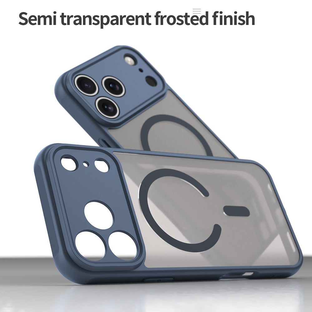 Husa MagSafe pentru Apple iPhone 17 Pro, Techsuit, HaloFrost II, Bleumarin