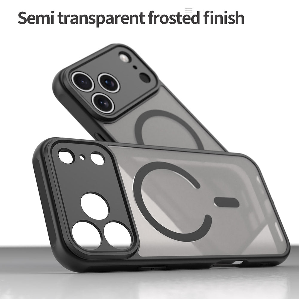 Husa MagSafe pentru Apple iPhone 17 Pro, Techsuit, HaloFrost II, Neagra