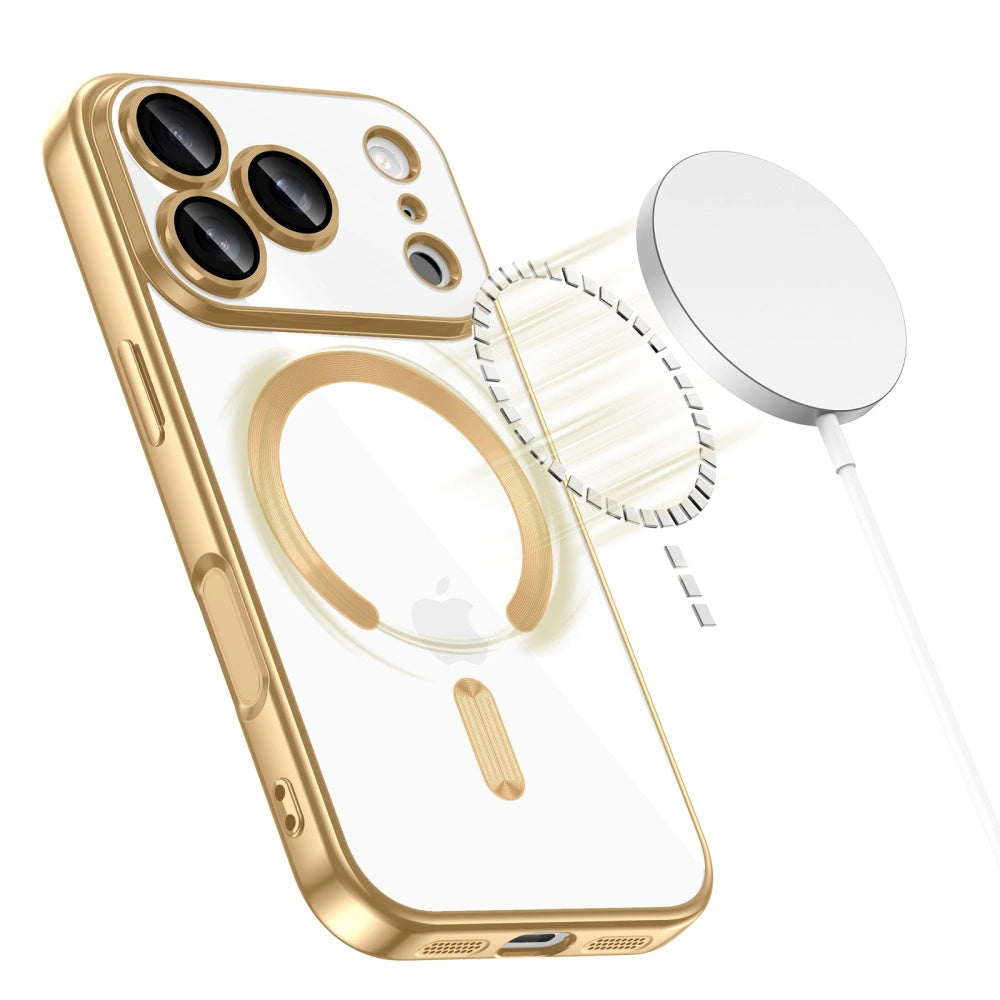 Husa MagSafe pentru Apple iPhone 17 Pro, Techsuit, Luxury Crystal, Verde Inchis