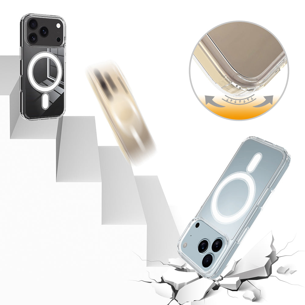 Husa MagSafe pentru Apple iPhone 17 Pro, Techsuit, Pro, Transparenta