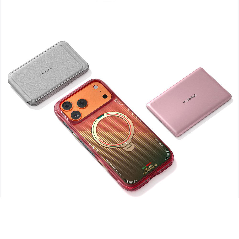 Husa MagSafe pentru Apple iPhone 17 Pro, Torras, Ostand Q3 Air, Wave of Passion
