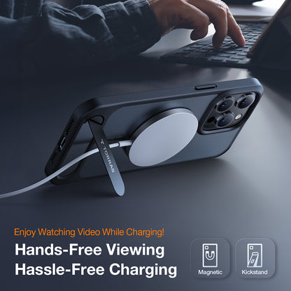 Husa MagSafe pentru Apple iPhone 17 Pro, Torras, Pstand, Transparenta