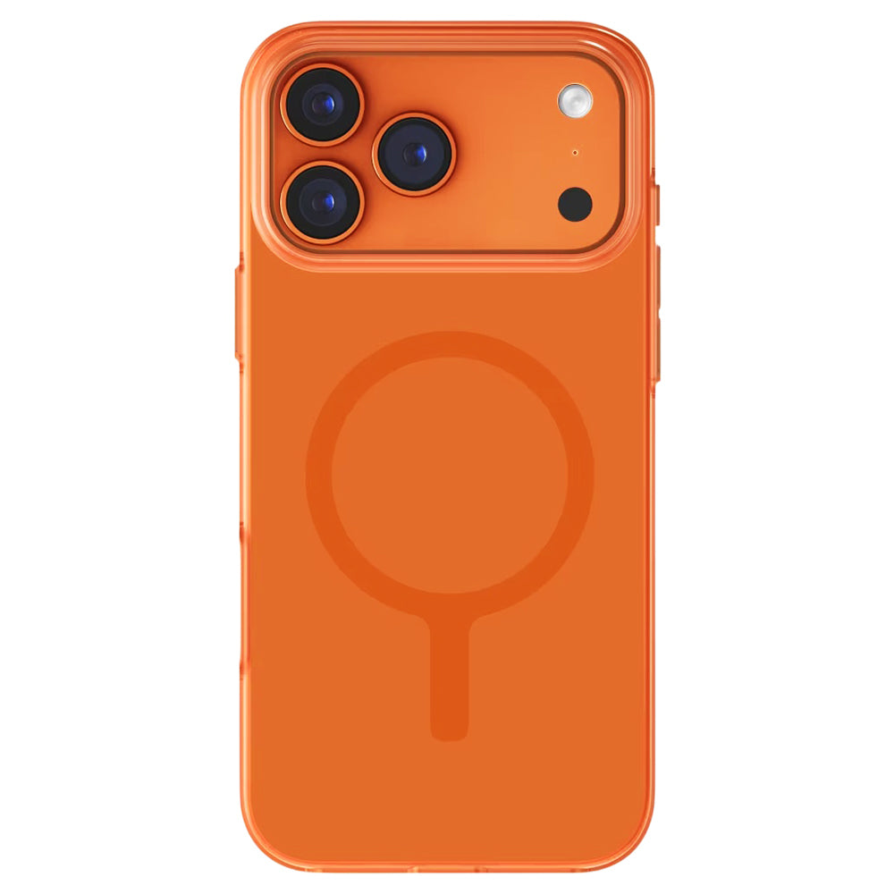 Husa MagSafe pentru Apple iPhone 17 Pro, UNIQ, Clario MagClick, Portocalie