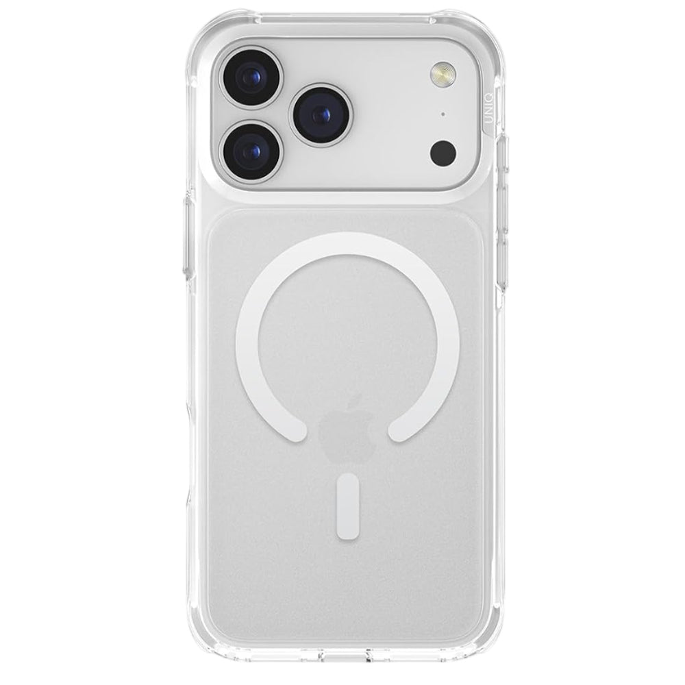 Husa MagSafe pentru Apple iPhone 17 Pro, UNIQ, LifePro Xtreme MagClick, Transparenta