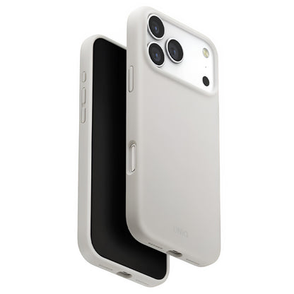 Husa MagSafe pentru Apple iPhone 17 Pro, UNIQ, Lino MagClick, Gri