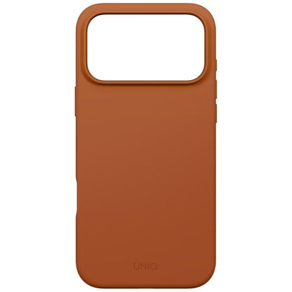 Husa MagSafe pentru Apple iPhone 17 Pro, UNIQ, Lino MagClick, Portocalie Inchis