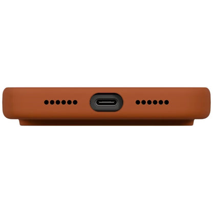 Husa MagSafe pentru Apple iPhone 17 Pro, UNIQ, Lino MagClick, Portocalie Inchis