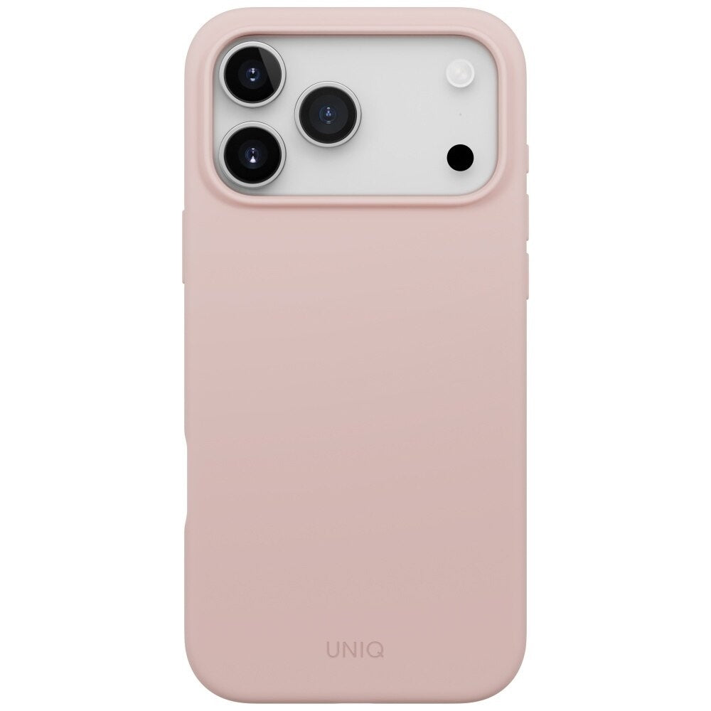 Husa MagSafe pentru Apple iPhone 17 Pro, UNIQ, Lino MagClick, Roz