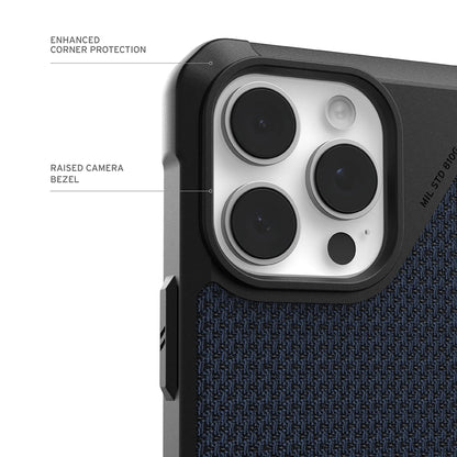 Husa MagSafe pentru Apple iPhone 17 Pro, Urban Armor Gear, Metropolis LT Kevlar, Bleumarin
